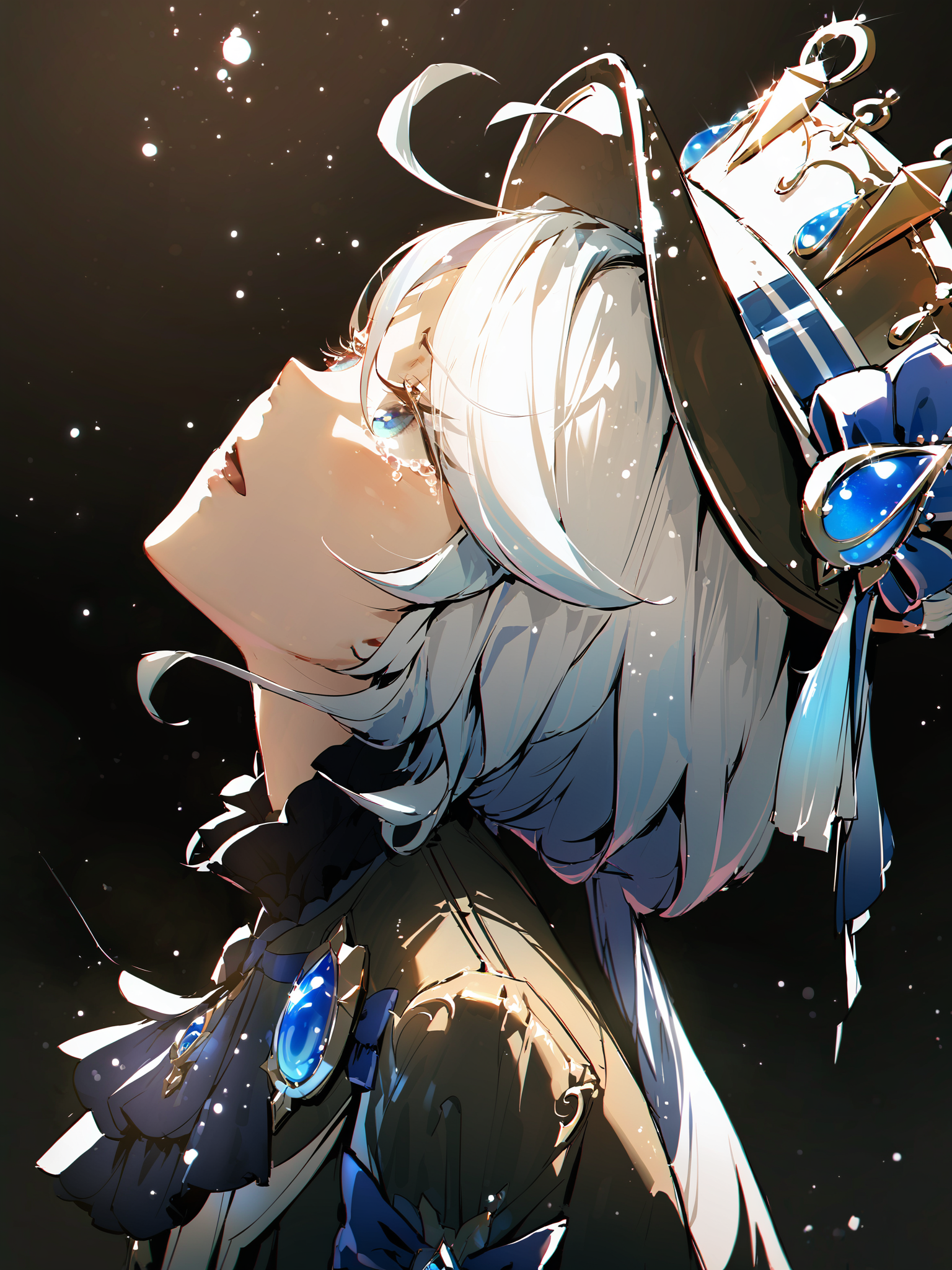 40201-405353343-masterpiece,best quality,dispersion,_lora_style26-xl_1_, solo,1girl,furina (genshin impact),hat, black background, simple backgr.png